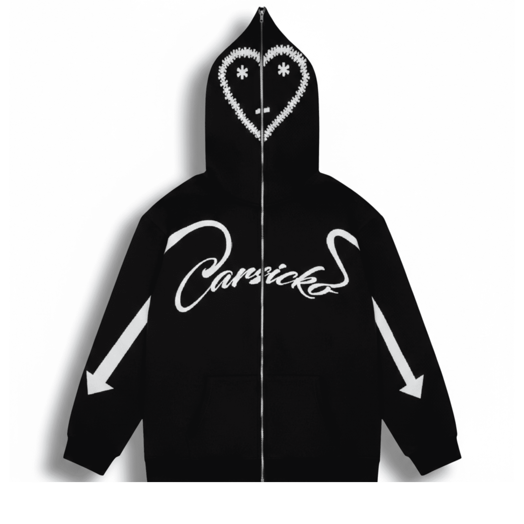 Carsicko Full Zip Black Hoodie